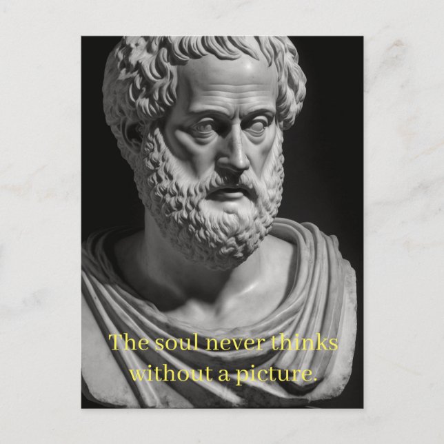 Carte Postale L'âme ne pense jamais sans image (Devant)