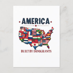 Carte Postale L'Amérique bâtie par les immigrants L'Amérique pat