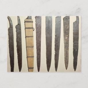 Carte Postale Lames en fer vidé pour épées