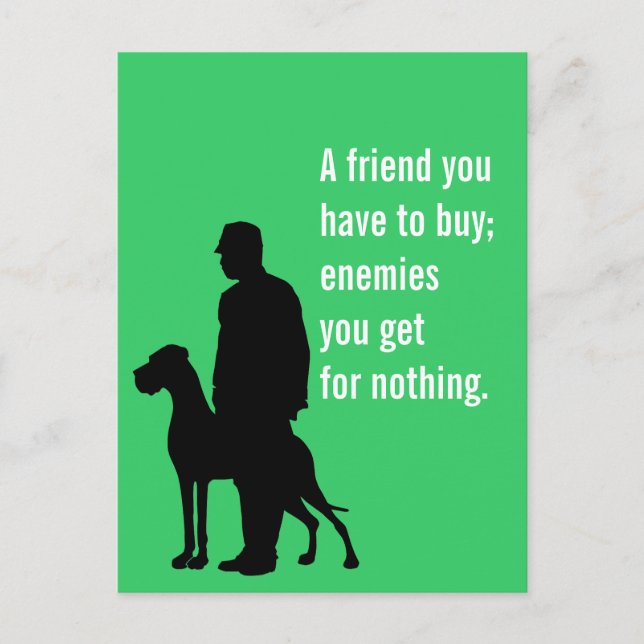 Carte Postale L'ami chien spécial (Devant)