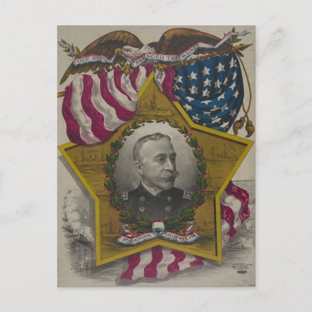 Carte Postale L'amiral George Dewey (Devant)