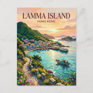 Carte Postale Lamma Island Hong Kong