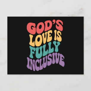 Carte Postale L'Amour de Dieu est entièrement inclusif Christian