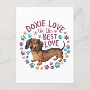 Carte Postale L'amour de Doxie est le meilleur amour