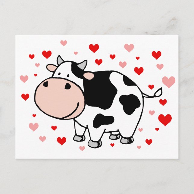 Carte Postale L'amour de la vache (Devant)