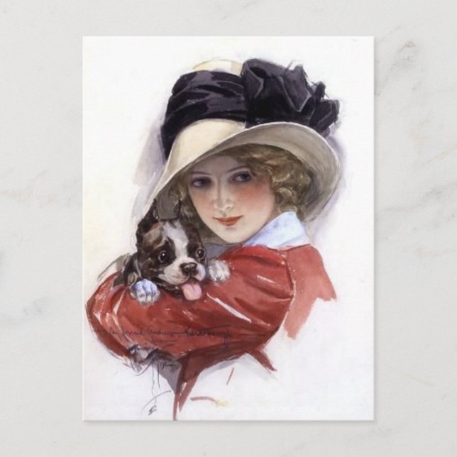 Carte Postale L'amour des chiots (Devant)