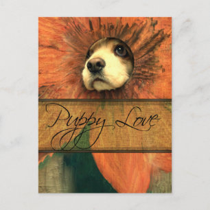 Carte Postale L'amour des chiots