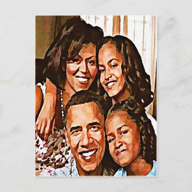 Carte Postale L'amour d'Obama_ (Devant)