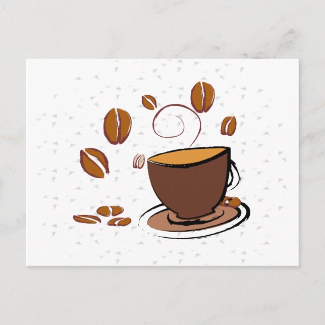 Carte Postale L'amour du café (Devant)