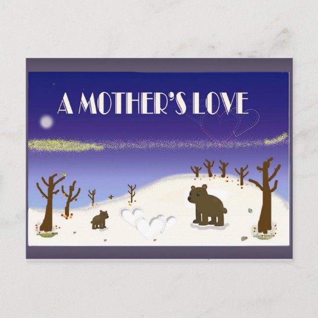 Carte Postale L'amour d'une mère (Devant)