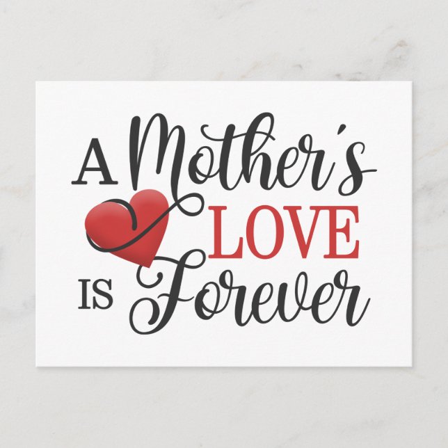 Carte Postale L'amour d'une mère est toujours une citation | Car (Devant)