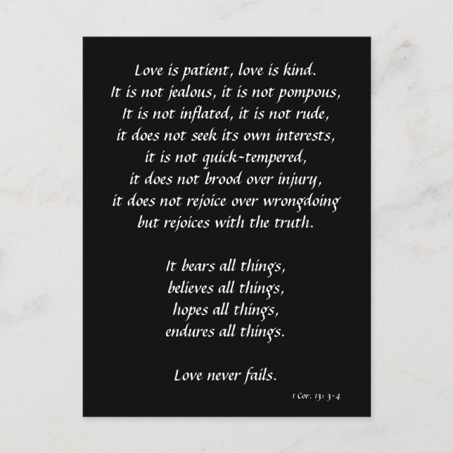Carte Postale L'amour est (Devant)