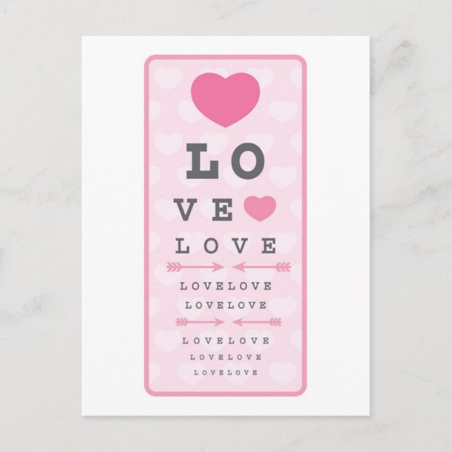 Carte Postale L'Amour Est Aveugle (Devant)