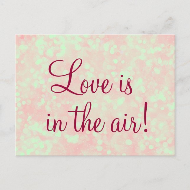 Carte Postale L'amour est dans la citation aérienne (Devant)