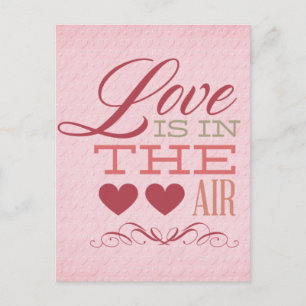 Carte Postale L'amour est dans l'air