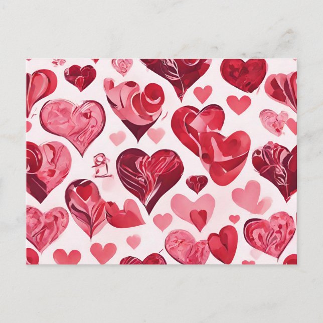 Carte Postale L'amour est dans le design Air- coeur (Devant)