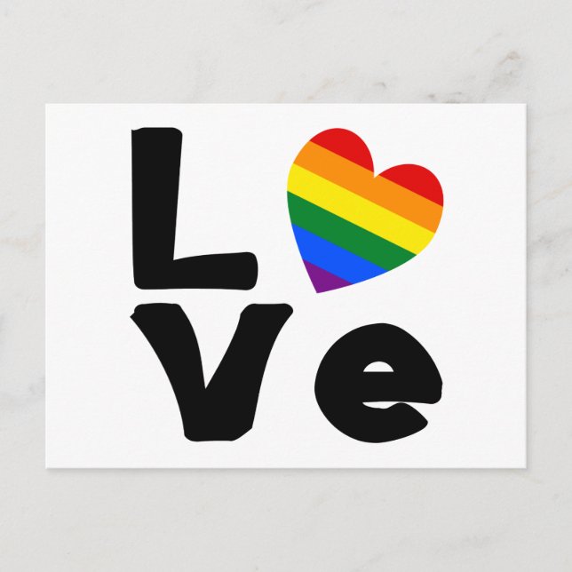 Carte Postale L'amour est gay (Devant)