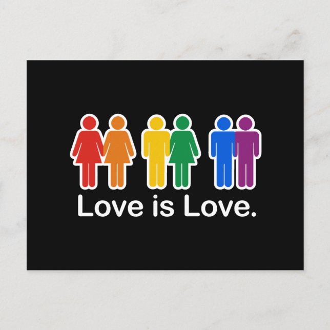 CARTE POSTALE L'AMOUR EST LA BASE DE L'AMOUR (Devant)