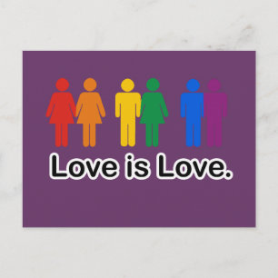 Carte Postale L'amour est l'amour.