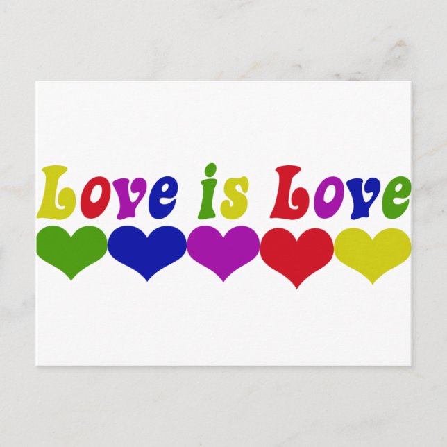 Carte Postale L'amour est l'amour (Devant)