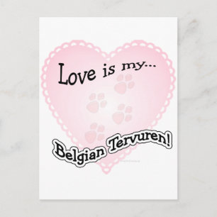 Carte Postale L'amour est Mon Tervuren Belge