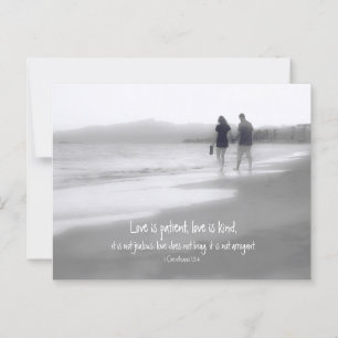 Carte Postale L'amour est patient, l'amour est gentil Cor 13:4 V