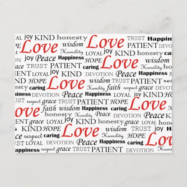 Carte Postale L'amour est tout (Devant)