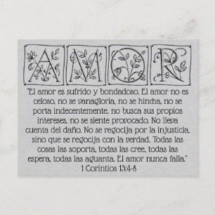 Carte Postale L'amour est un Patient-Genre-Jamais échoue~Écritur