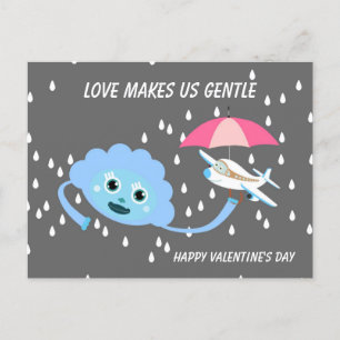 Carte Postale L'amour nous rend doux Valentine's Holiday Postcar