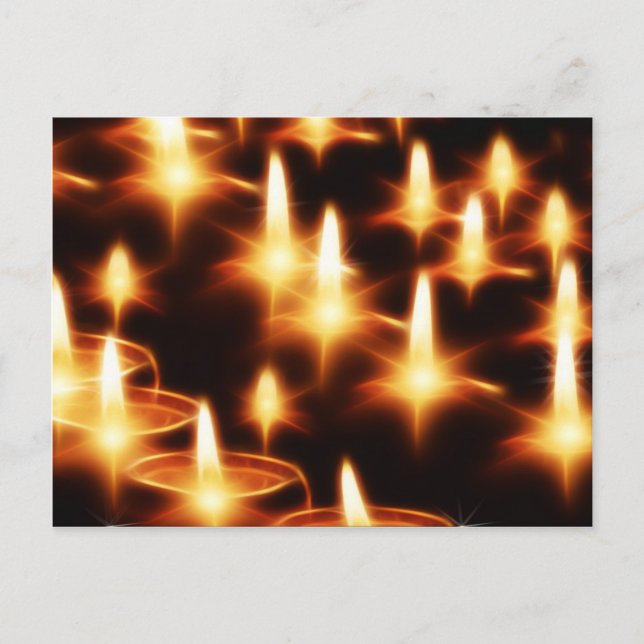 Carte Postale Lampes à bougies artistiques (Devant)