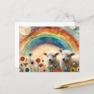 Carte Postale Lampes arc-en-ciel