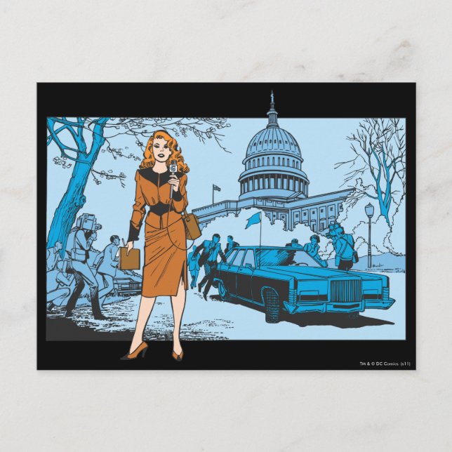 Carte Postale Lana Lang Reporting (Devant)