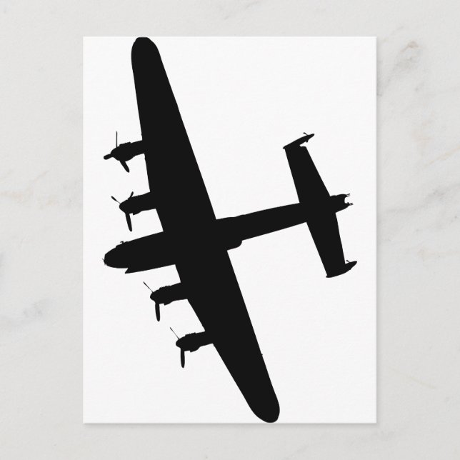 Carte Postale Lancaster Bomber RAF (Devant)