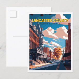 Carte Postale Lancaster Comté Pennsylvanie États-Unis voyage vin