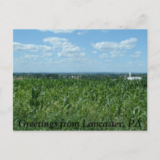 Carte Postale Lancaster field, Salutations de Lancaster, PA
