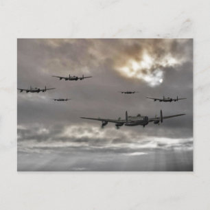 Carte Postale Lancaster Raid