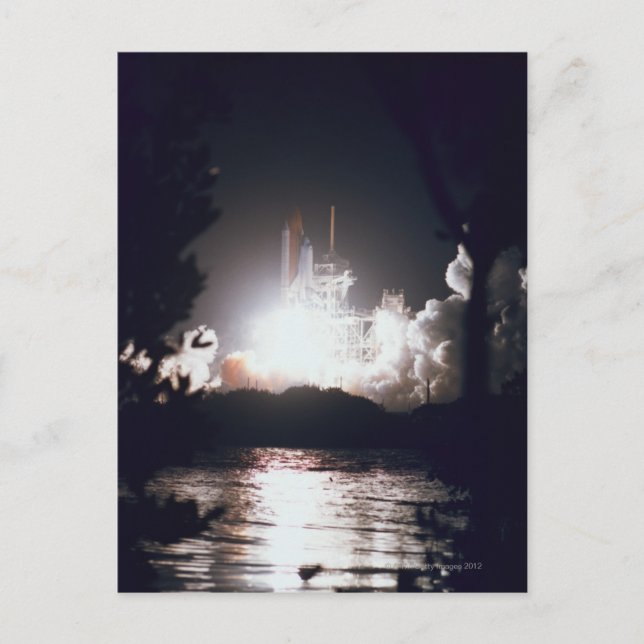 Carte Postale Lancement de la navette spatiale (Devant)