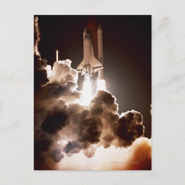 Carte Postale Lancement de la navette spatiale (Devant)