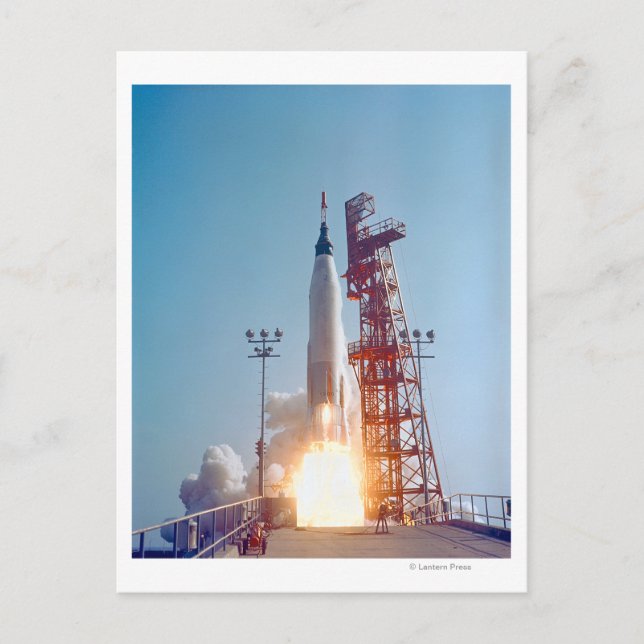 Carte Postale Lancement du projet Mercury MA-9, Faith 7 (Devant)