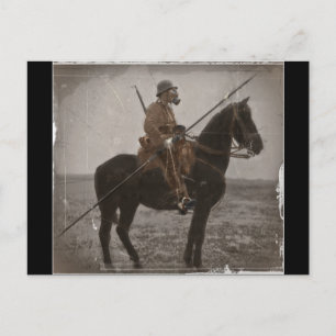 Carte Postale Lancer allemand à cheval