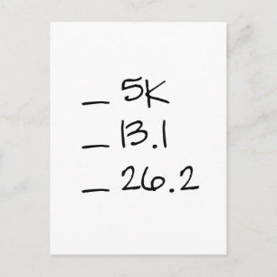 Carte Postale Lancer la liste de vérification des objectifs Cart
