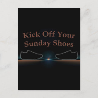 Carte Postale Lancez Vos Chaussures Du Dimanche