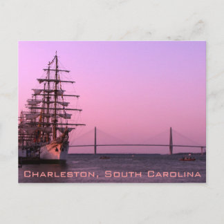 Carte Postale L'Ancien et le Nouveau à Charleston