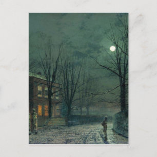 Carte Postale L'Ancien Hall Sous Le Lune John Atkinson Grimsha