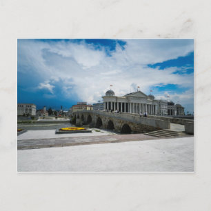 Carte Postale L'ancien pont de pierre à Skopje, Macédoine