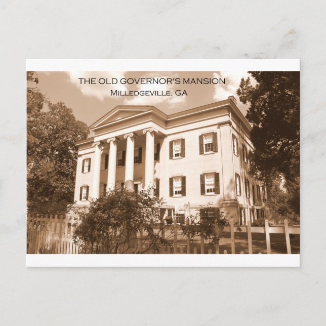 Carte Postale L'ancienne demeure du gouverneur, Milledgeville, G (Devant)
