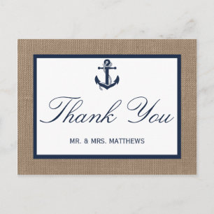 Carte Postale L'Ancre De La Marine Sur La Collection De Mariages