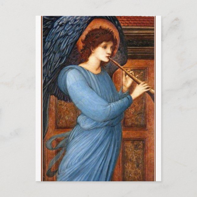 Carte Postale L'ange par Sir Edward Burne-Jones (Devant)
