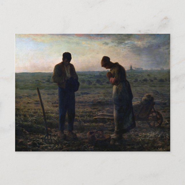 Carte Postale L'Angelus, Jean-François Millet (Devant)