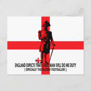 Carte Postale L'Angleterre attend de chaque homme qu'il fasse so